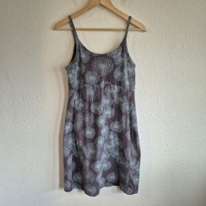 Alpine Design Gray Floral Athletic Dress Womens Size M